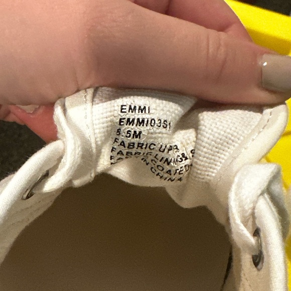 Steve Madden Off-White Canvas Sneakers - Picture 4 of 4